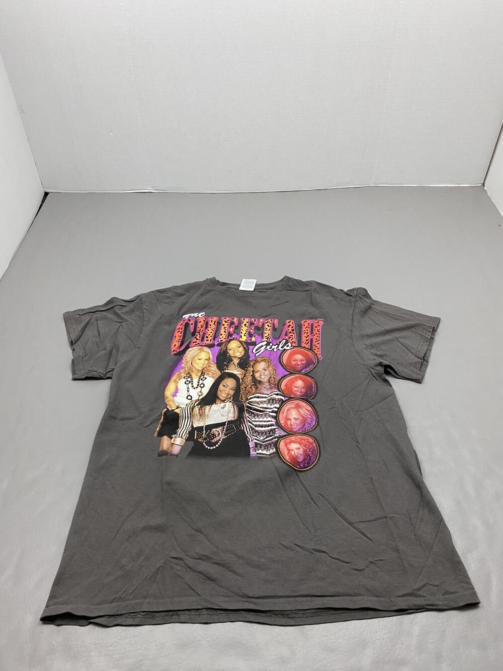 Delta Pro Weight Shirt Mens L Gray The Cheetah Girls Graphic Print Crewneck